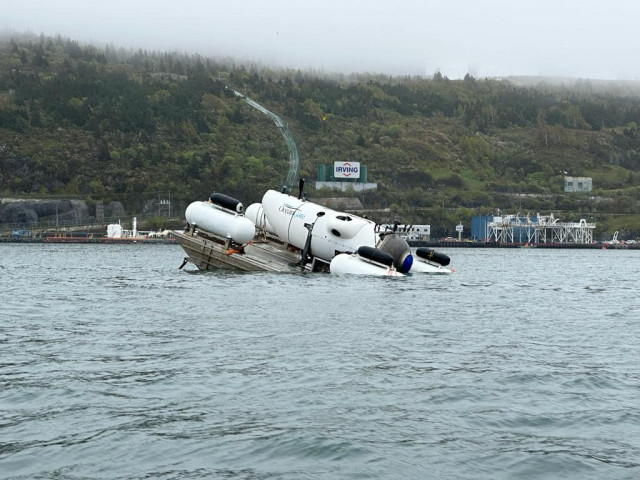 Submarino de la empresa OceanGat. Salió desde Canadá. 