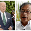 Los presidentes de Estados Unidos y Colombia, Joe Biden y Gustavo Petro.