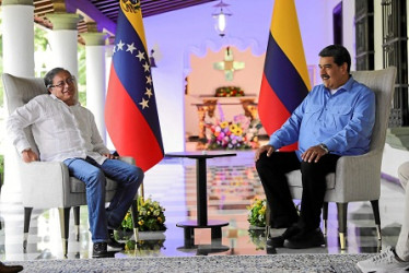 El presidente de Colombia, Gustavo Petro, desde que llegó al poder se ha reunido cuatro veces con su homólogo venezolano, Nicolás Maduro. 