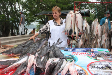 Se mueve el comercio del pescado para Semana Santa en La Dorada, Caldas.
