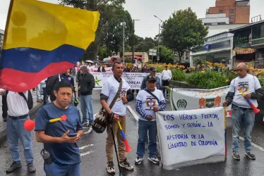 Libertad y orden, marcha en respaldo a la Fuerza Pública en Manizales