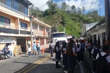 En Padua (Tolima) los estudiantes protestaron este martes. 