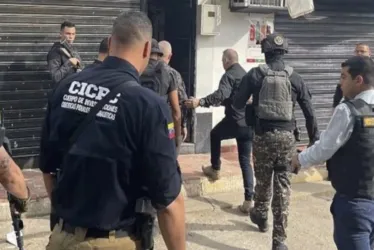 El comercio atacado con una granada ayer en el municipio Pedro María Ureña del estado venezolano de Táchira