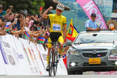 Miguel Ángel López, líder de la Vuelta a Colombia 2023. 