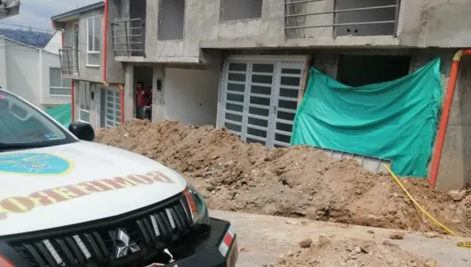 Fuga de gas en Mirador de Las Lomas (Villamaría) por daño en obras del conjunto