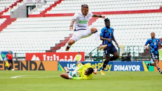 Once Caldas empató 1-1 ante Boyacá Chicó, en un partido sin público en el Palogrande