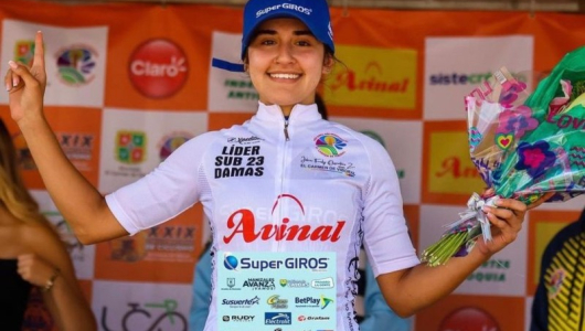 La ciclista caldense Natalia Carmona es tercera en la Clásica Carmen de Viboral