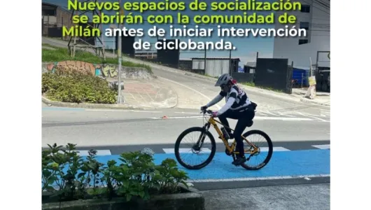 Mejoramiento de la ciclobanda del barrio Milán, aplazado por petición de la comunidad