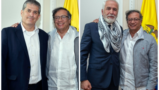 Petro se reúne por separado con los embajadores de Israel y Palestina para promover la paz