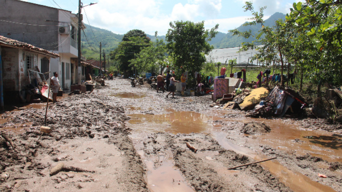 Inundación en Supía