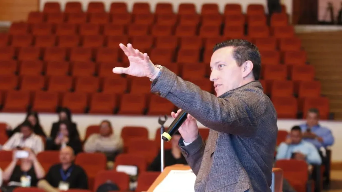 Antonio Avendaño, director de Ordenamiento y Desarrollo Territorial de Planeación Nacional, durante el Foro Latinoamericano de Catastro Multipropósito.