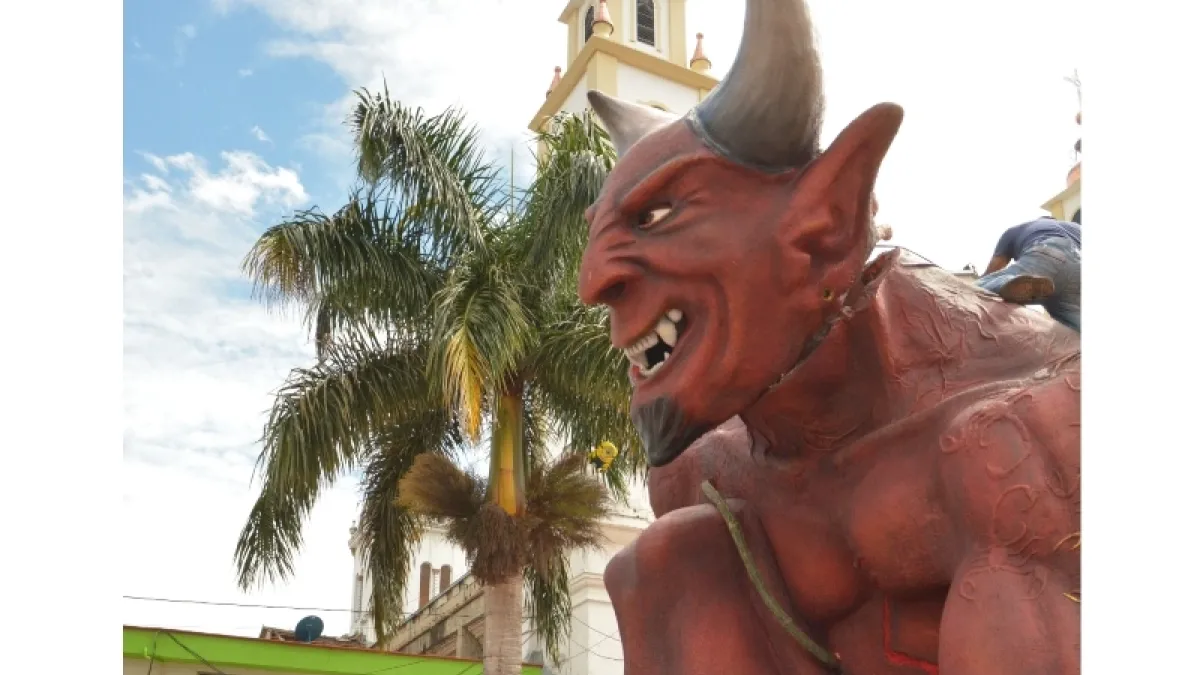 Su Santidad el Diablo, amo y señor del Carnaval de Riosucio.