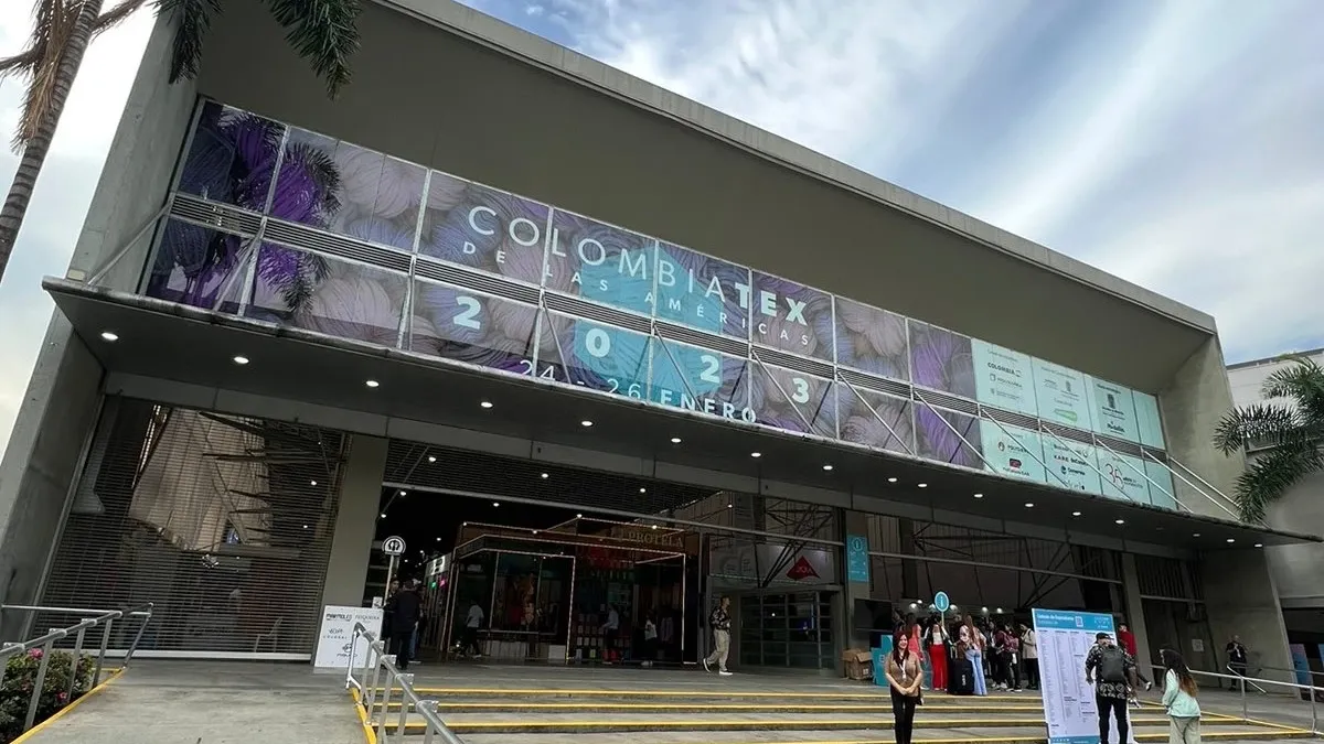 La feria de la industria textil Colombiatex se realiza en Plaza Mayor en Medellín. 