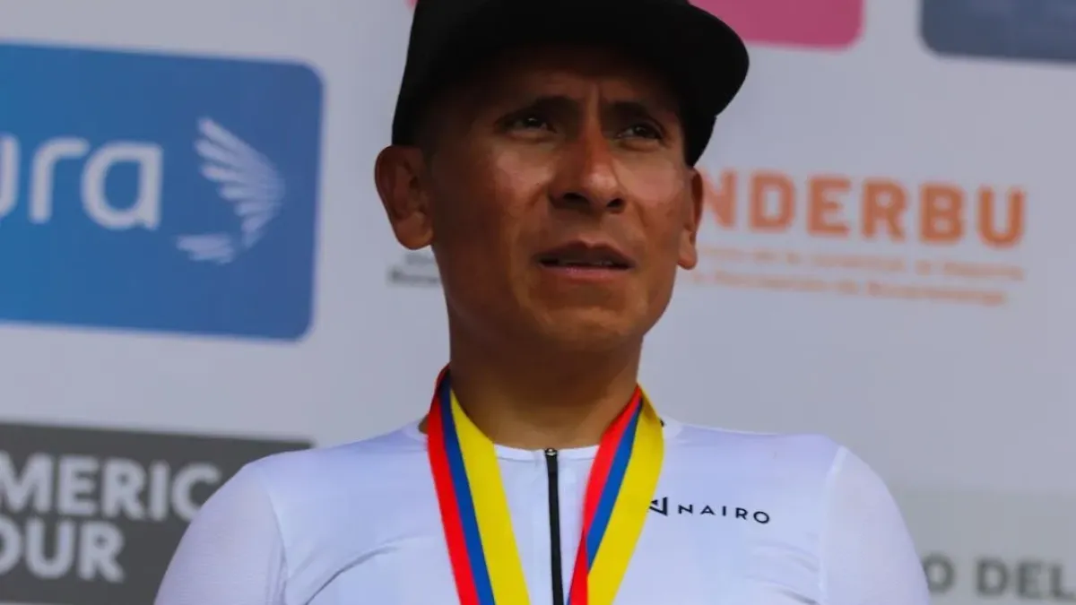 Nairo Quintana corría con el Arkéa-Samsic cuando salió positivo por tramadol. En los Nacionales de Ruta, en Bucaramanga, vistió su propia marca y ganó medalla de bronce. 