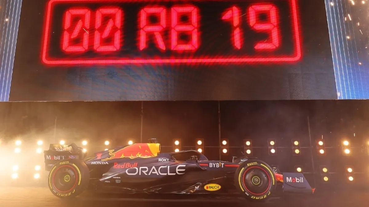 Este es el #RB19, el auto de Red Bull para la temporada 2023 de la Fórmula 1. El regreso de Ford a la F1 será con Red Bull. 