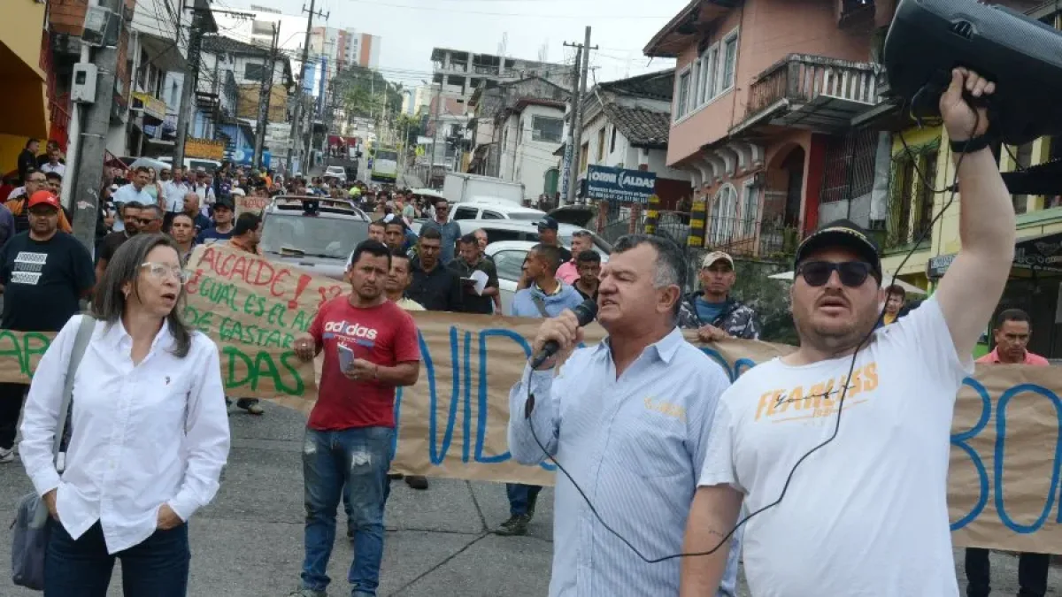 La movilización se inició a las 9:00 de la mañana en Liborio. 