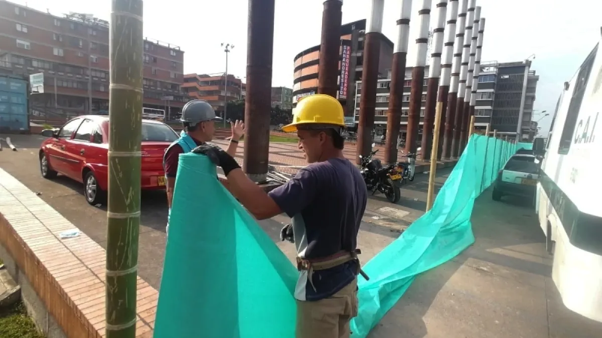 Cierre en la plaza Alfonso López. 