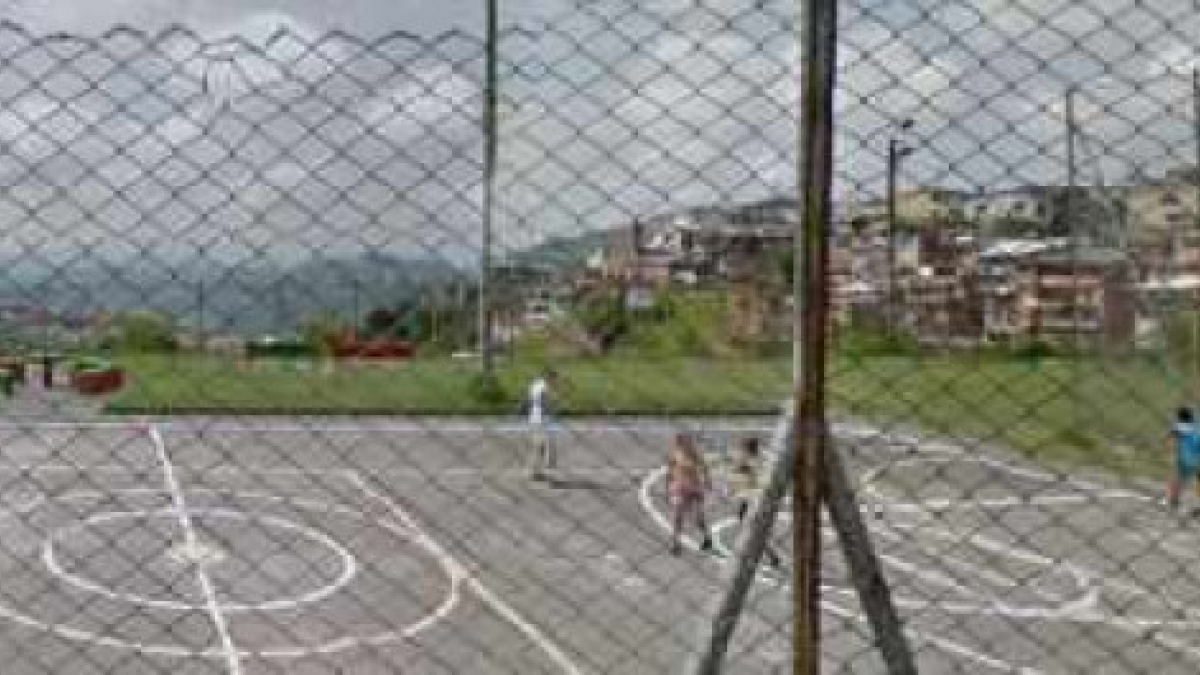 La cancha.