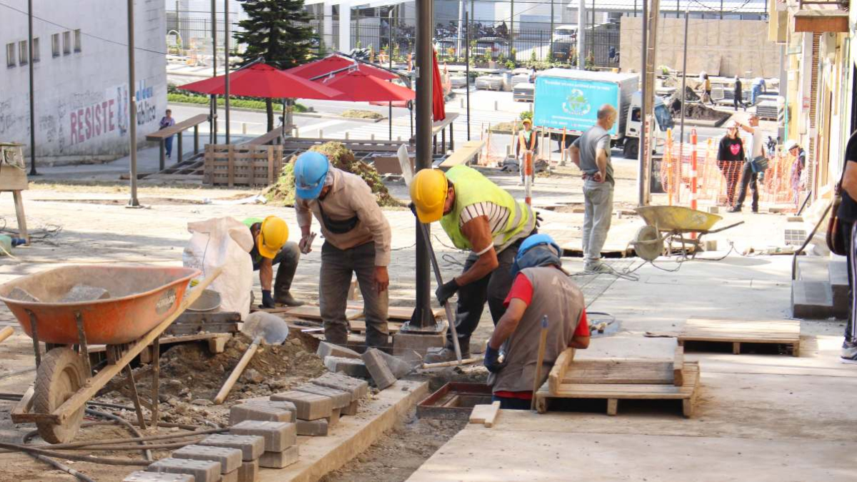 Foto | Luis Fernando Trejos | LA PATRIA  En el bulevar de la 48 todavía se adelantan trabajos. 
