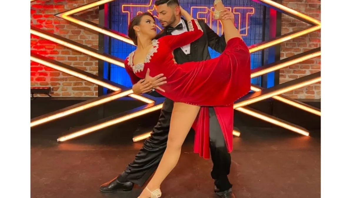 Valentín Arias Delgado y Paulina Mejía en su participación en Got Talent España 2022. Arias es dueño del estudio Vida, Arte y Danza.