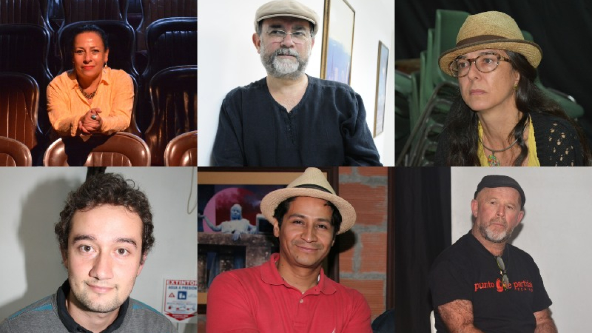 Los directores de las salas de teatro de Manizales.