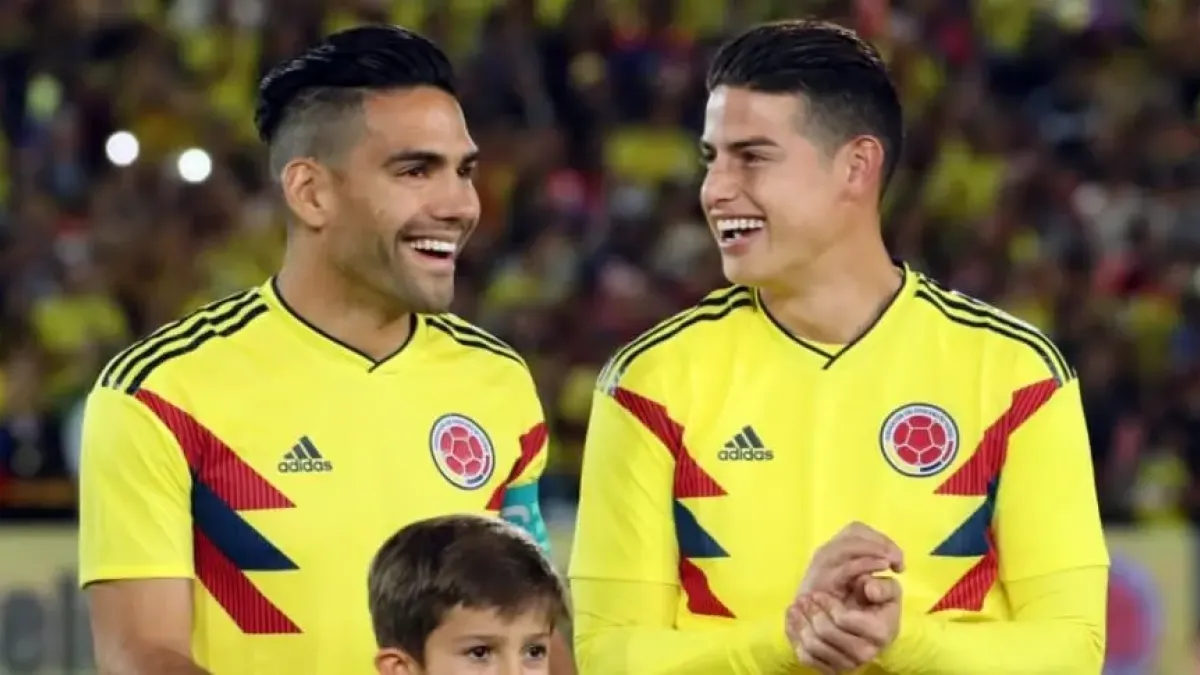 Radamel Falcao y James Rodríguez.