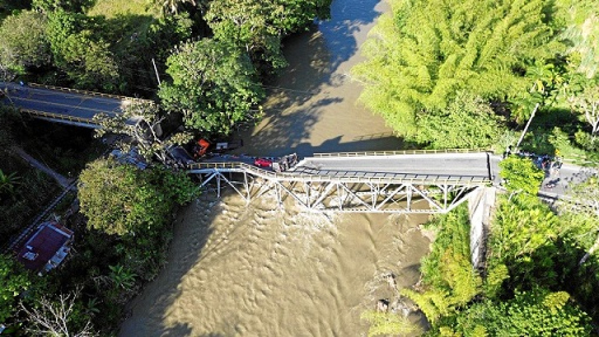 Foto | Cortesía | LA PATRIA El puente El Alambrado está en el corredor Calarcá-La Paila.