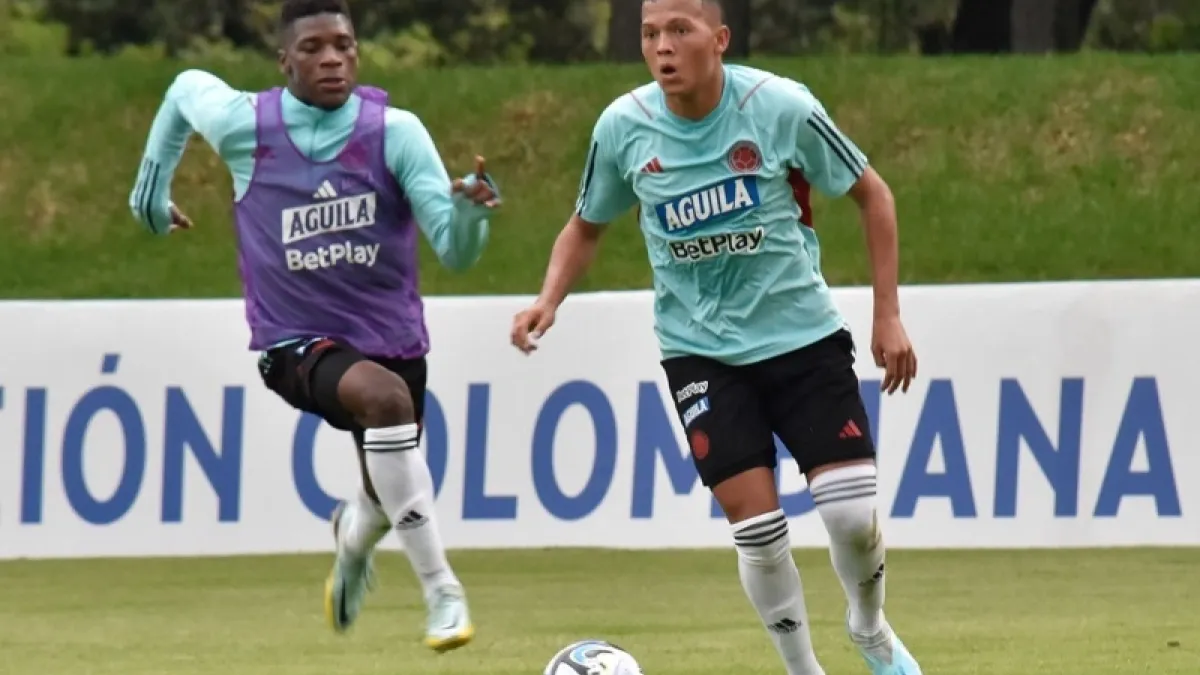 Entrenamiento de la Selección Colombia Sub-20 en la Sede Deportiva de Bogotá.