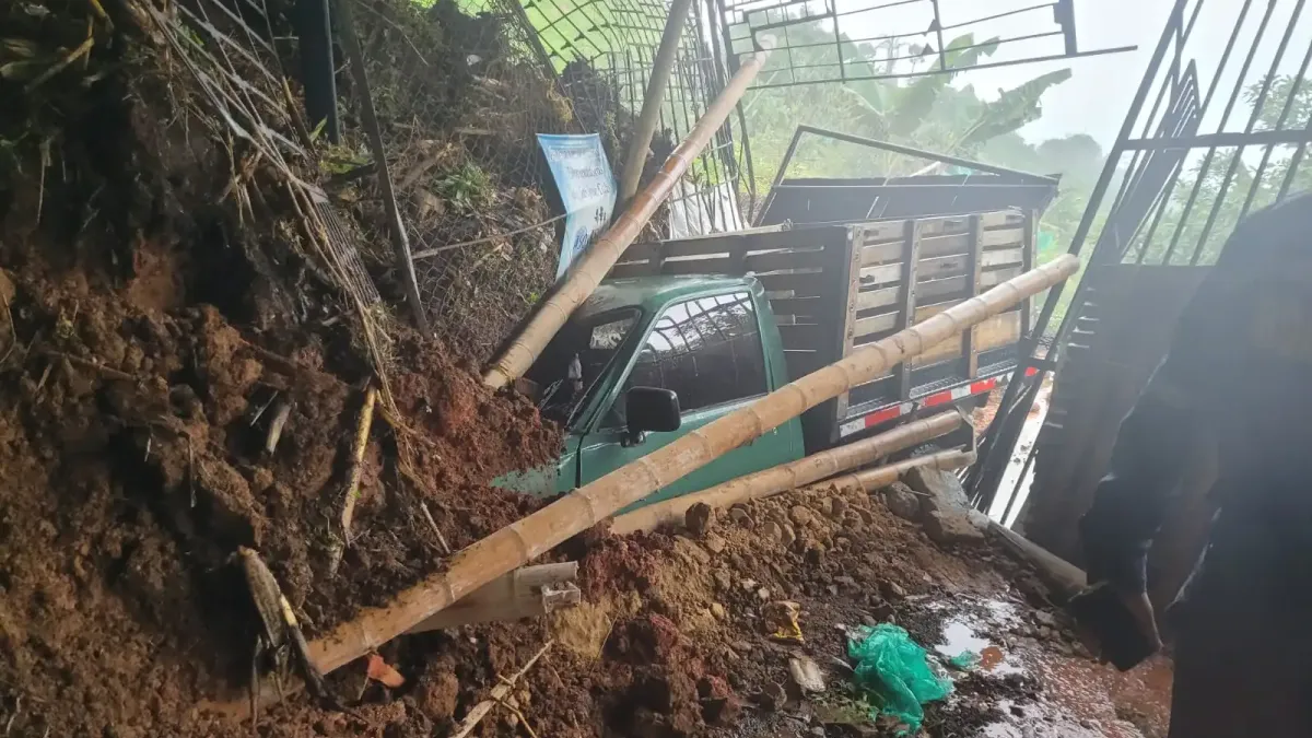 Las afectaciones se dieron en la zona urbana del municipio, vía vereda La Paz.