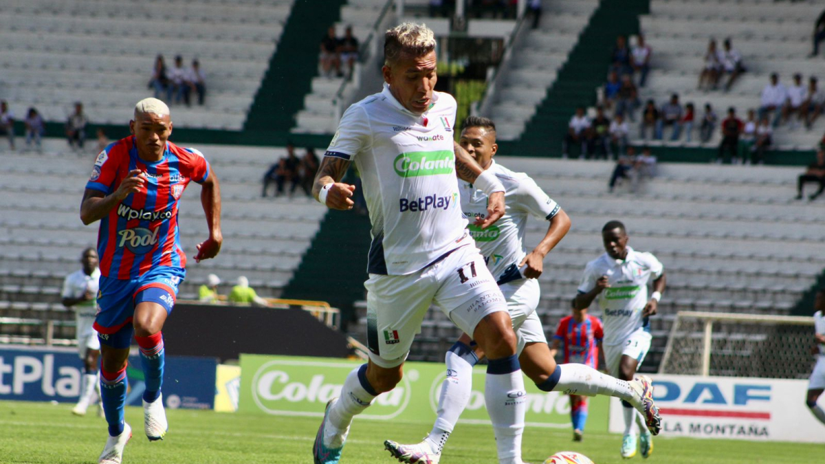 Dayro Moreno volvió a convertir de penalti para el Once Caldas, ya lleva cinco goles en la Liga. 