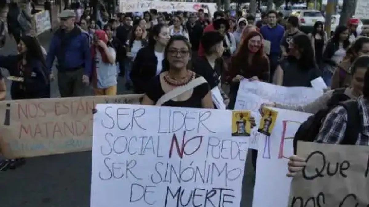 Rechazo al asesinato de líderes sociales