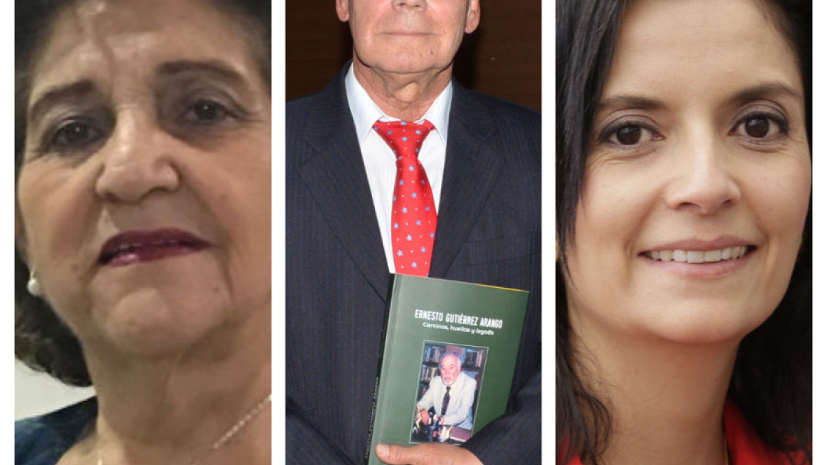 María Celmira Toro Martínez, Albeiro Valencia Llano y Lina María Ramírez Londoño.