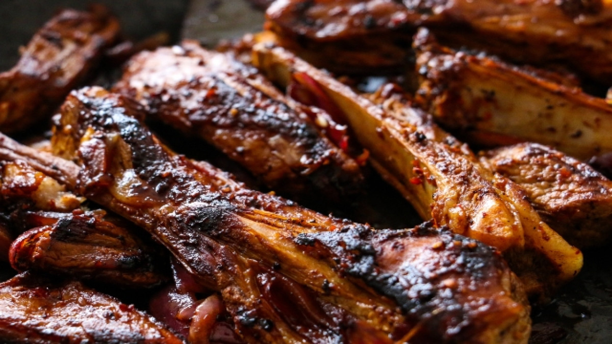Costillas de cerdo cocinadas
