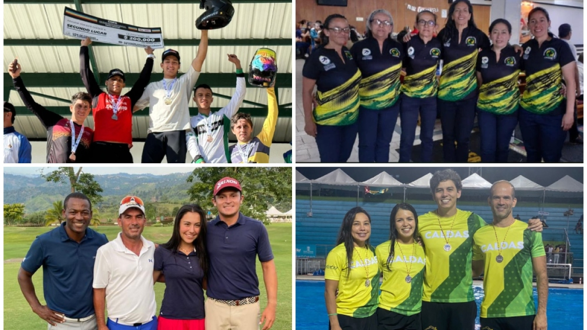Los competidores caldenses de down hill lograron 4 oros y 2 platas en la Copa Nacional; el equipo de bolos obtuvo 4 oros en el Clasificatorio a Juegos Paranacionales; los golfistas clasificaron a Juegos Nacionales y los nadadores ganaron 3 platas y 3 bronces.