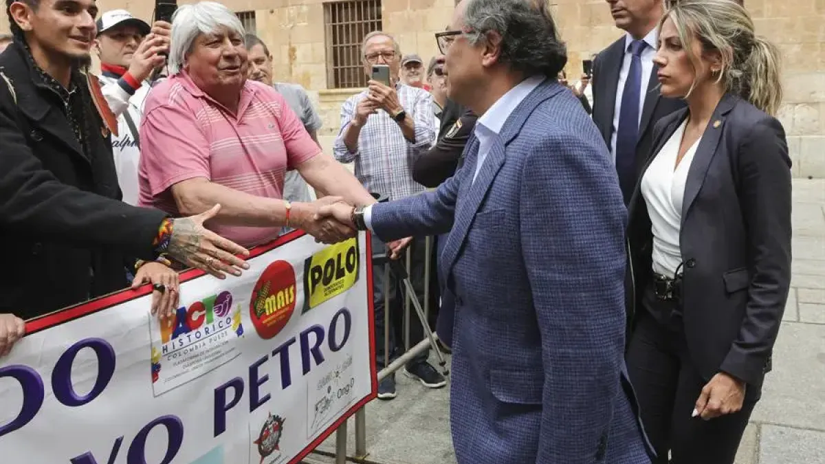 Gustavo Petro en Salamanca, España.