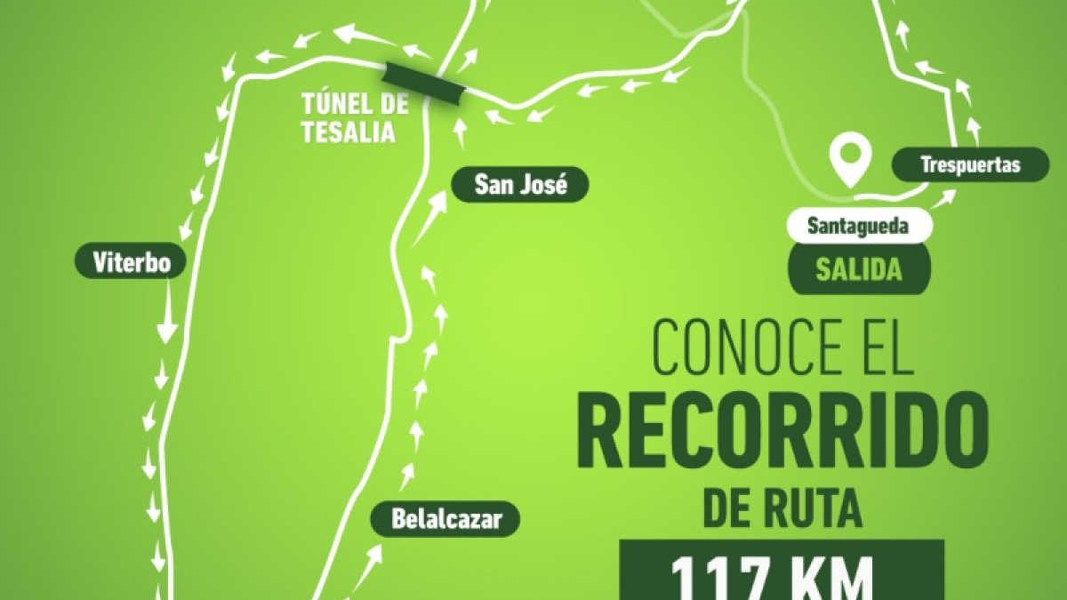 600 ciclistas están inscritos en esta competencia, que el domingo recorrerá 117 kilómetros por las vías de Caldas.