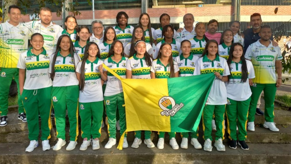 El seleccionado de Caldas, categoría sub-19, que participará desde hoy en el Selectivo a los Juegos Nacionales. 