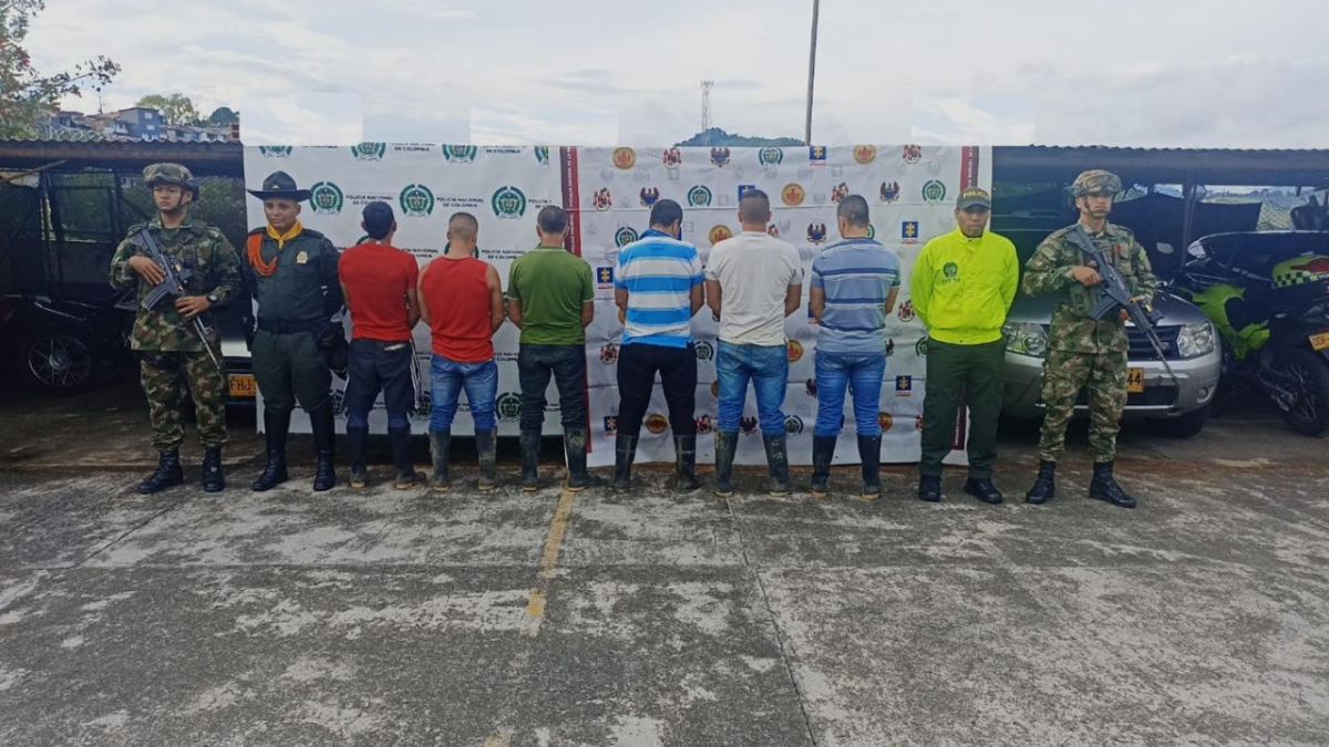 Las personas fueron capturadas en la vereda Frisolina de Anserma.