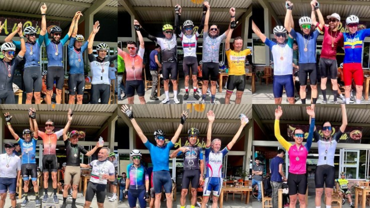 Ciclistas Senior de Caldas.