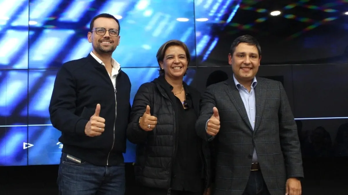 El gobernador de Caldas, Luis Carlos Velásquez; la directora ejecutiva de Bios, Paula Marcela Arias; agradecieron la gestión del ministro de las TIC, Mauricio Lizcano