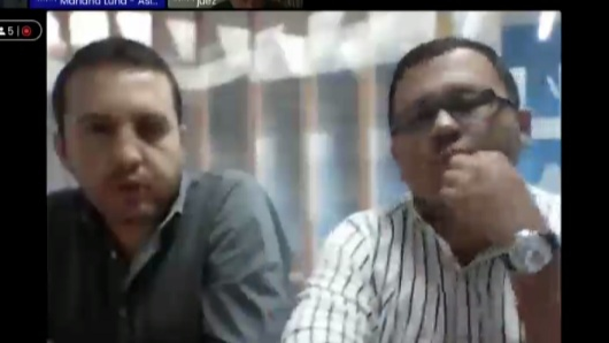 Ingenieros civiles Camilo Andrés López Giraldo, de Manizales, y Fausto Alonso Bedoya Grajales, de Medellín.