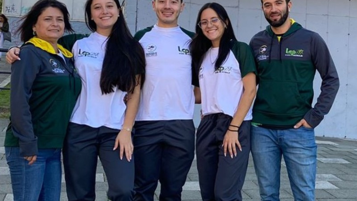 Ellos son los representantes de la Liga Caldense de Patinaje en Rionegro (Antioquia).