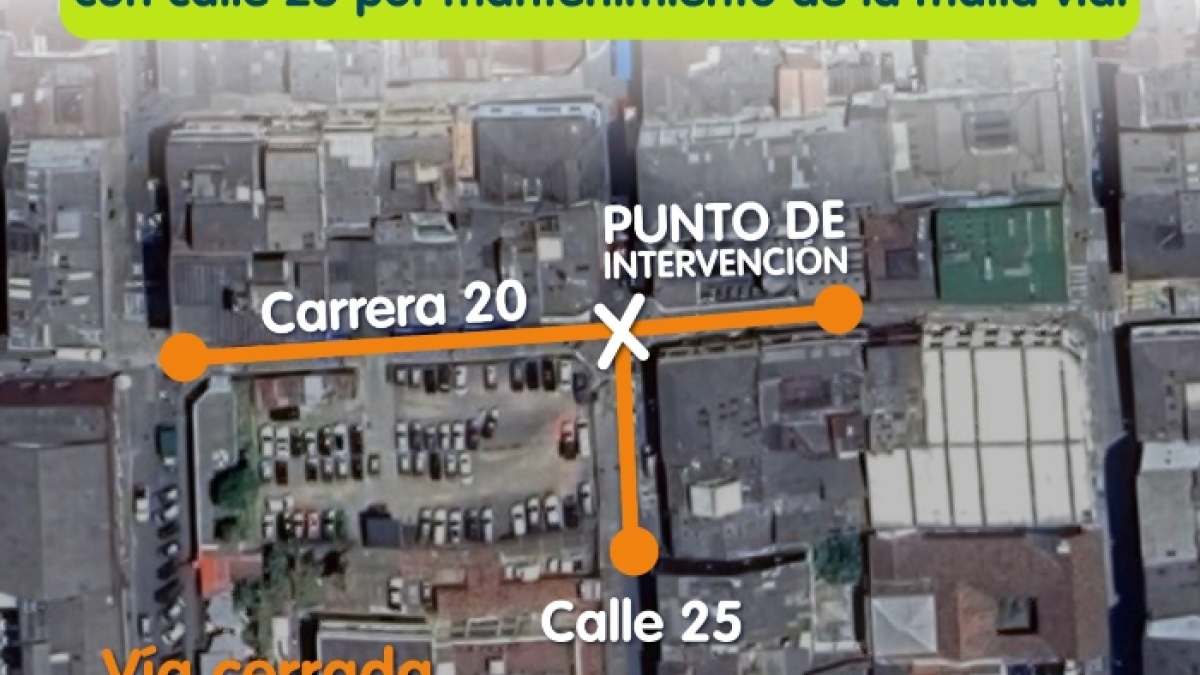 En el mapa se observan las calles que estarán cerradas en el centro de la ciudad.