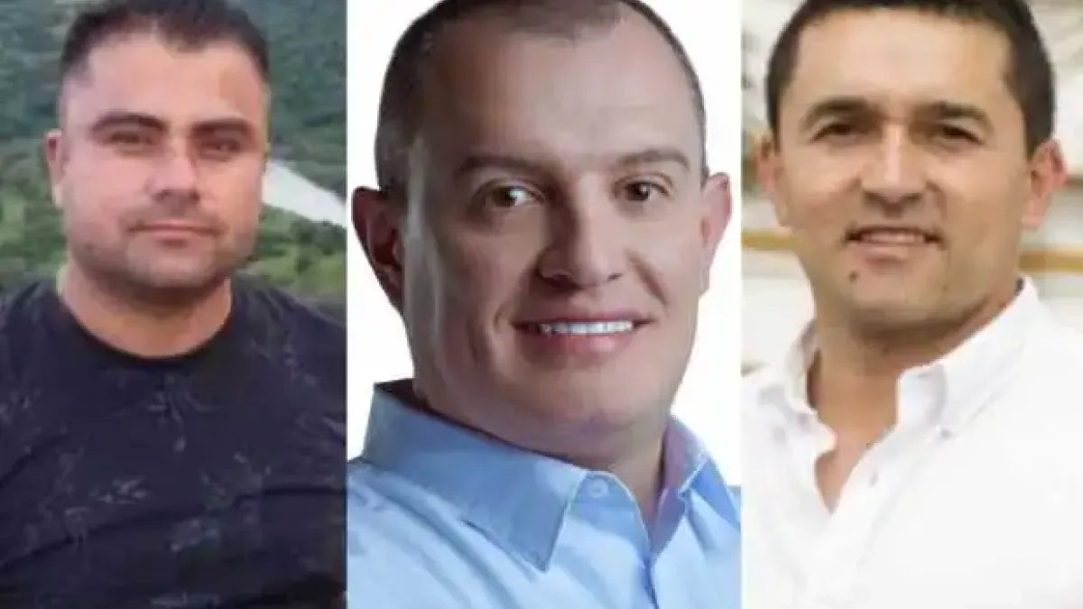 Jhonattan Manuel Vásquez, Diego Fernando González y Andrés Felipe Aristizábal