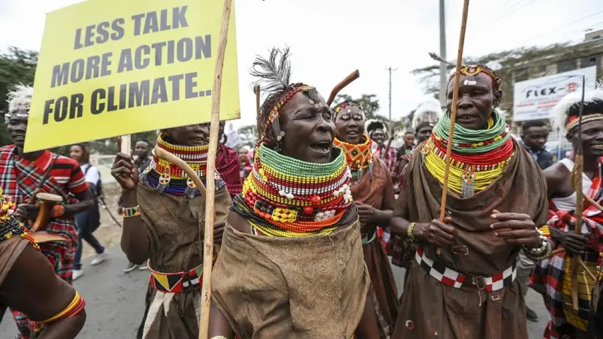 Protestas en la Cumbre del Clima de África