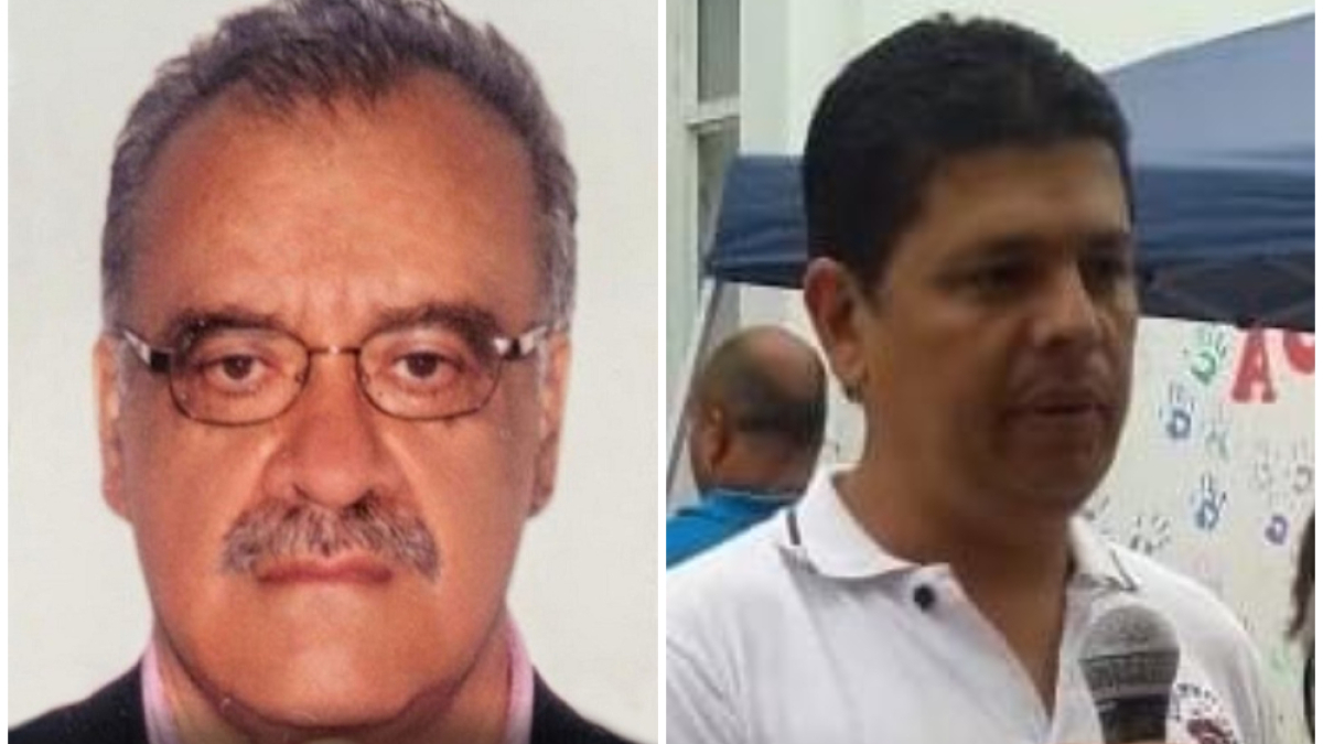 José Óscar González Hernández (izquierda) es el nuevo alcalde de Pensilvania. En La Merced su homólogo es Luis Gonzaga Carmona Noreña.º