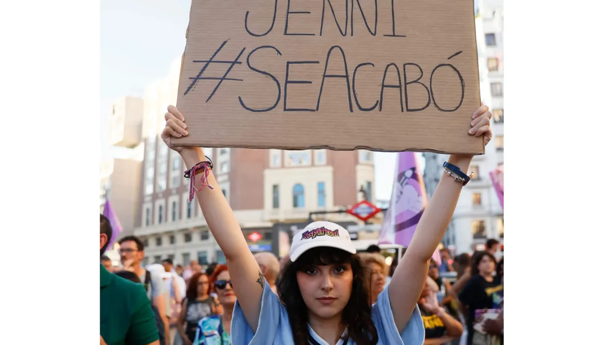 Esta semana en Madrid hubo una manifestación en apoyo a las jugadoras de la Selección española de fútbol y en concreto A Jenni Hermoso.