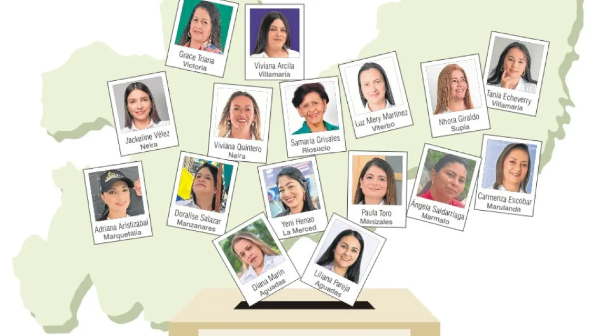 Candidatas a las alcaldías de Caldas