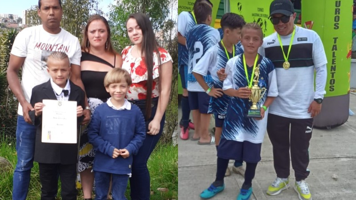 El pequeño Dylan Patiño busca apoyo para viajar a Argentina a disputar la Copa América de Fútbol Infantil.