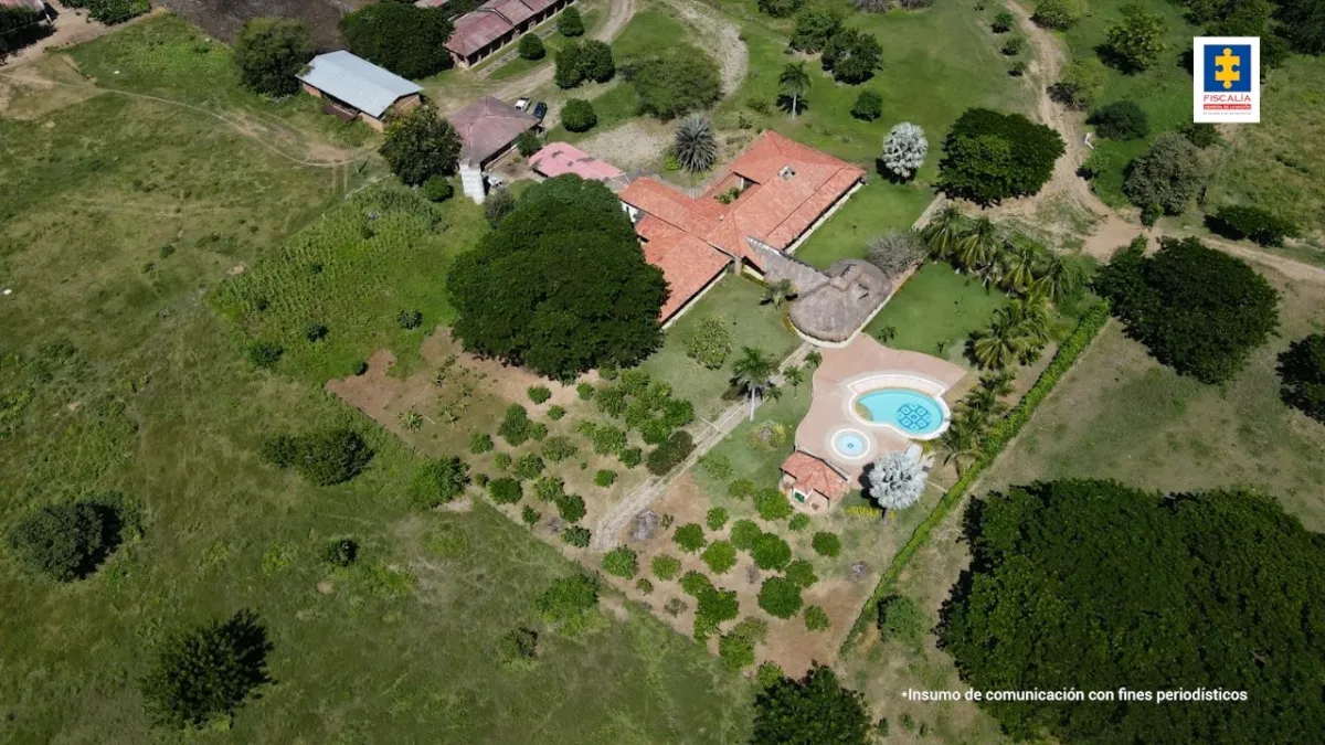Esta es una de las 12 fincas incautadas.